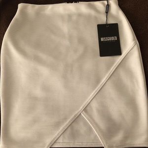 BRAND NEW! Wrap Front Ribbed Mini Skirt